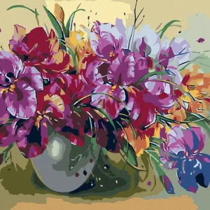 Begrenztes Angebot Diamond painting - SCHWERTLILIEN IN VASE