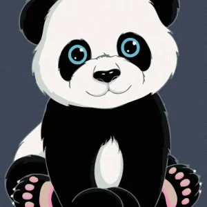 Diamond painting - PANDA Saisonangebot