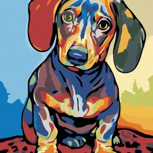 Angebot Diamond painting - ABSTRAKT DACKEL