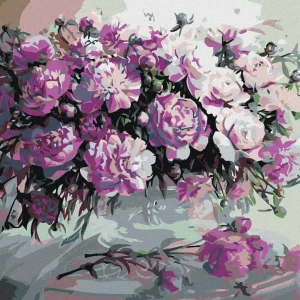 Diamond painting - LILA PFINGSTROSEN Aktuell