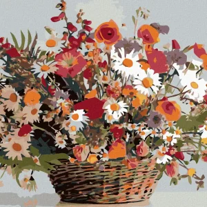 Diamond painting - WILDBLUMEN IM KÖRBCHEN Gleich Bestellen