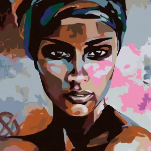 Diamond painting - PORTRÄT DIREKTER BLICK Top-Seller