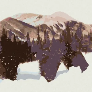 Kostenfreie Lieferung Diamond painting - BÄR