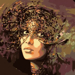 Preisknaller Diamond painting - GEHEIMNISVOLLE FRAU