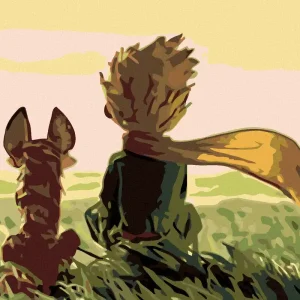 Diamond painting - DER KLEINE PRINZ MIT FÜCHSLEIN Neu Im Sortiment