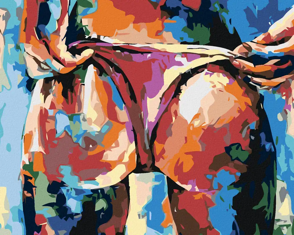 Schneller Versand Diamond painting – SEXY HINTERN IN FARBEN