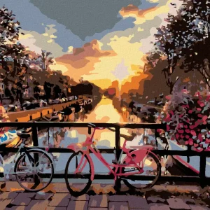 Aktuell Diamond painting - FAHRRÄDER UND BLUMEN