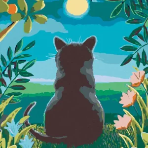 Großhandel Diamond painting - KATZE UND MOND