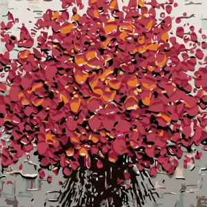 Neue Kollektion Diamond painting - ROTE BLÜTEN