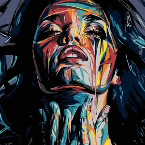 Handgefertigt Diamond painting - FARBIGE IM RAUSCH