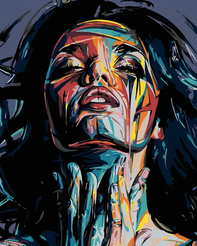 Handgefertigt Diamond painting – FARBIGE IM RAUSCH