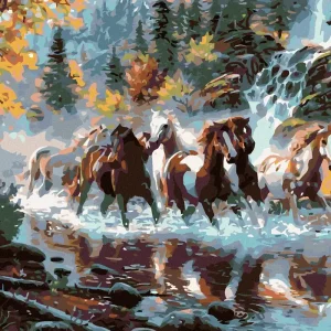 Limited Edition Diamond painting - HERDE VON PFERDEN