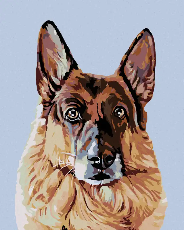 Preisreduziert Diamond painting – SCHAUENDER DEUTSCHER SCHÄFERHUND