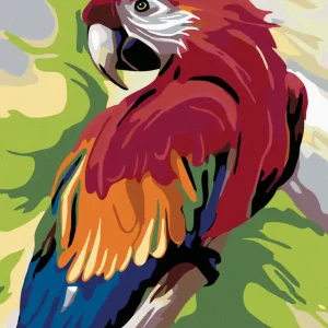 Wochenendangebot Diamond painting - FARBIGER PAPAGEI