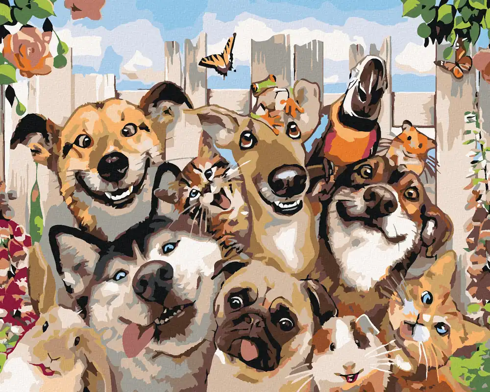 Geprüft Diamond painting – FRÖHLICHE TIERE