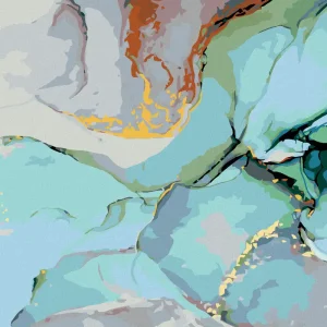 Ausverkauf Diamond painting - TÜRKISE ABSTRAKTION