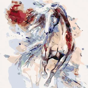 Top-Seller Diamond painting - ABSTRAKTES PFERD ROT