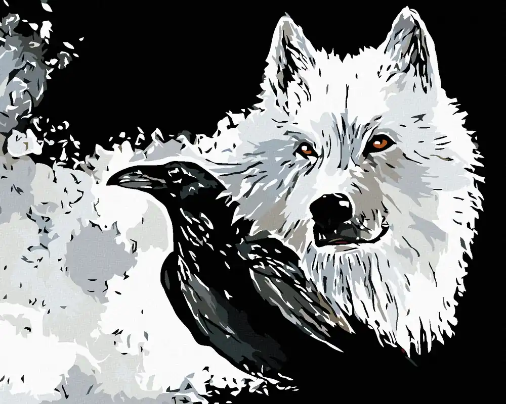 Heute Kaufen Diamond painting – HUND UND RABE