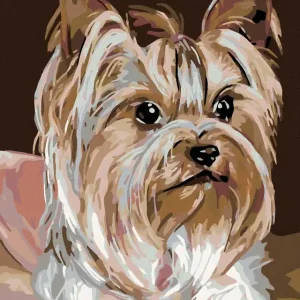 Diamond painting - YORKSHIRE HÜNDIN Gratis Versand