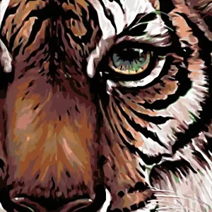 Diamond painting - TIGERBLICK Solange Der Vorrat Reicht