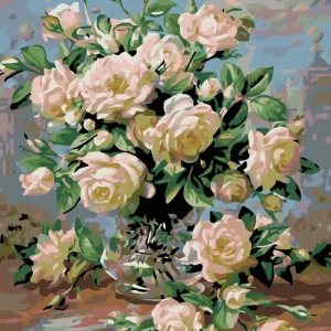 Diamond painting - WEIßE ROSEN Rabatt