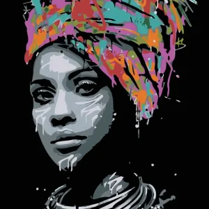 Diamond painting - AFRIKANISCHE SCHÖNHEIT Geprüft