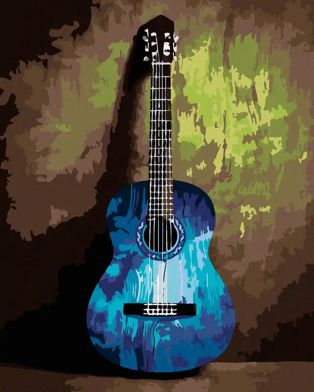 Abverkauf Diamond painting – GITARRE IN ABSTRAKTION