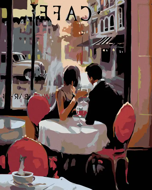 Angebot Diamond painting – LIEBHABER IM CAFÉ