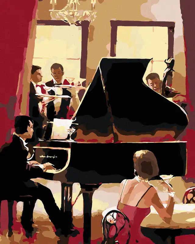 Diamond painting – KLAVIERSPIELER Begrenztes Angebot