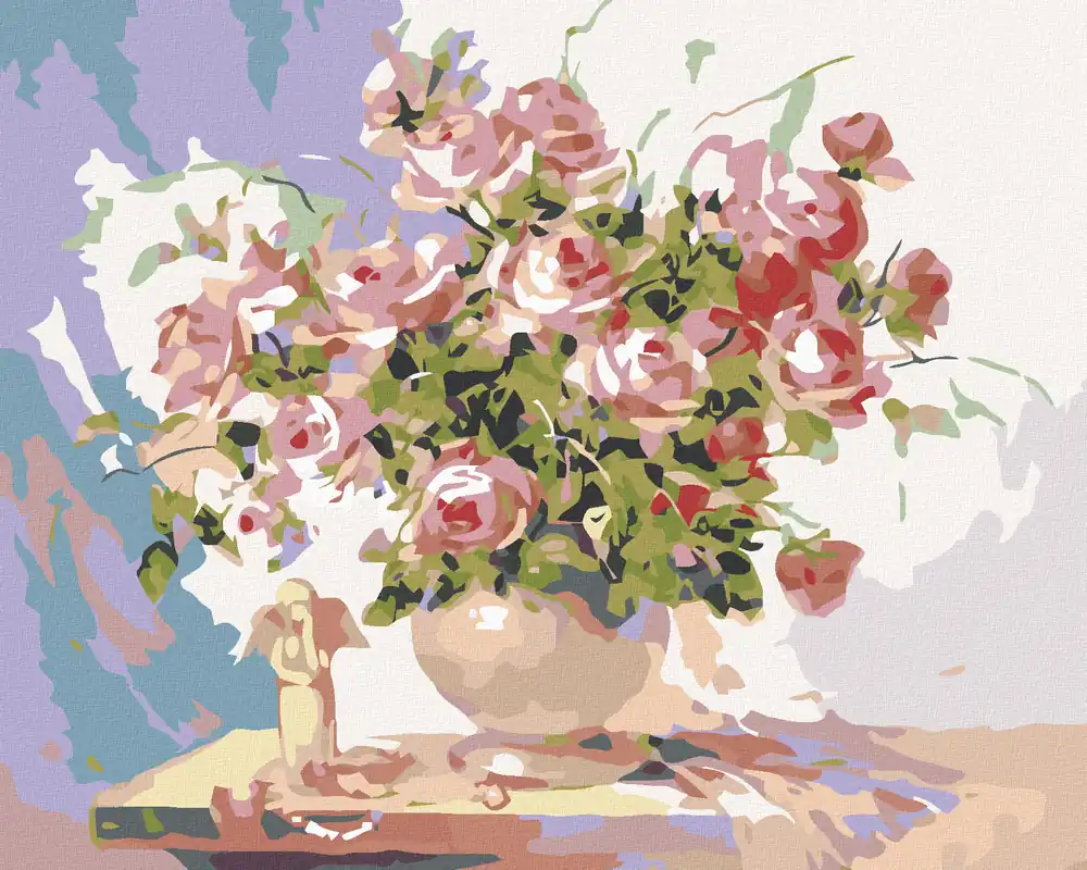 Direktkauf Diamond painting – KLEINES ENGELCHEN UND ROSEN