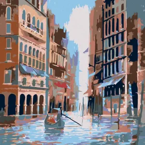 Sofort Bestellen Diamond painting - KREUZFAHRT ZWISCHEN DEN GEBÄUDEN