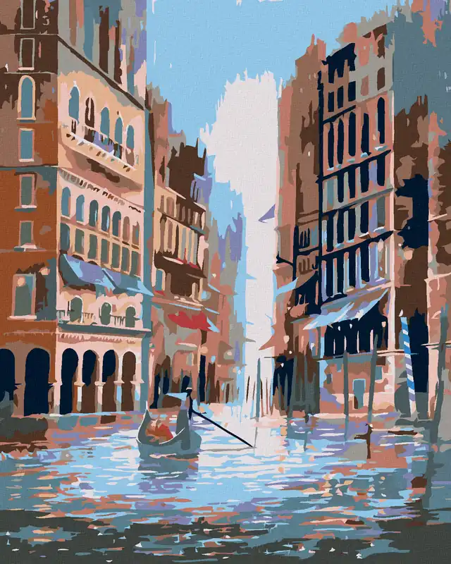 Sofort Bestellen Diamond painting – KREUZFAHRT ZWISCHEN DEN GEBÄUDEN