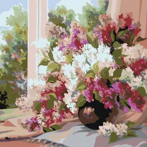 Diamond painting - FLIEDER AM FENSTER II Heute Kaufen