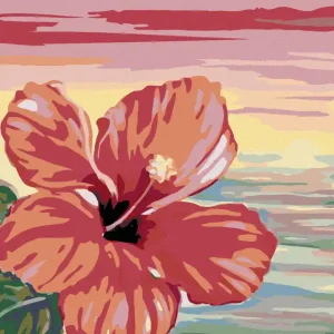 Diamond painting - ROSA HIBISKUS Original