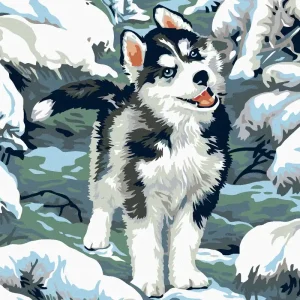 Diamond painting - KLEINER HUSKY Direkt Vom Hersteller