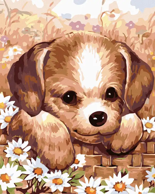 Diamond painting – HUNDEWELPEN Ausverkauf