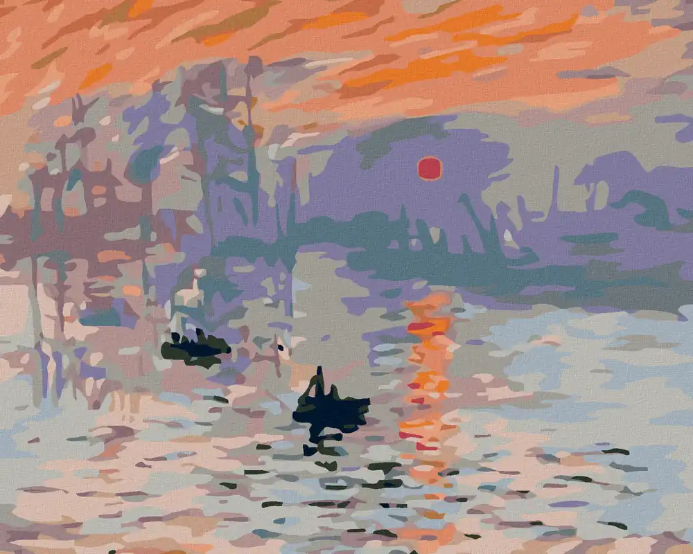 Diamond painting – SONNENAUFGANG (C.MONET) Mengenrabatt