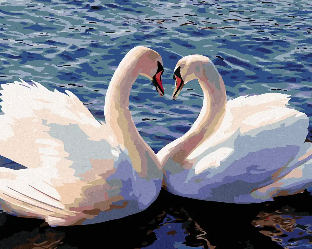 Diamond painting – SCHWÄNE II Handgefertigt