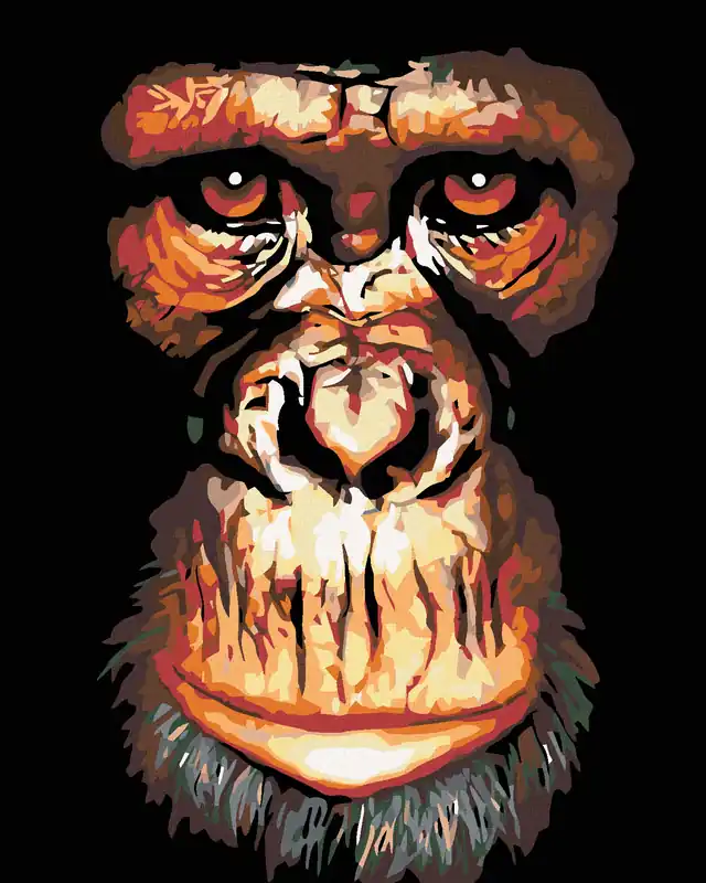 Preisreduziert Diamond painting – SCHIMPANSE