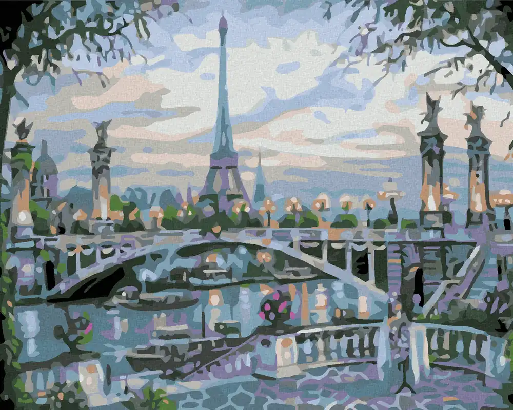 Bestpreis Diamond painting – EIFFELTURM HINTER DER BRÜCKE