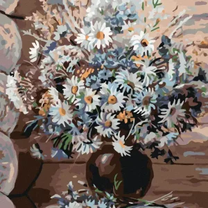 Diamond painting - MARGERITEN IN DER VASE Heißes Angebot