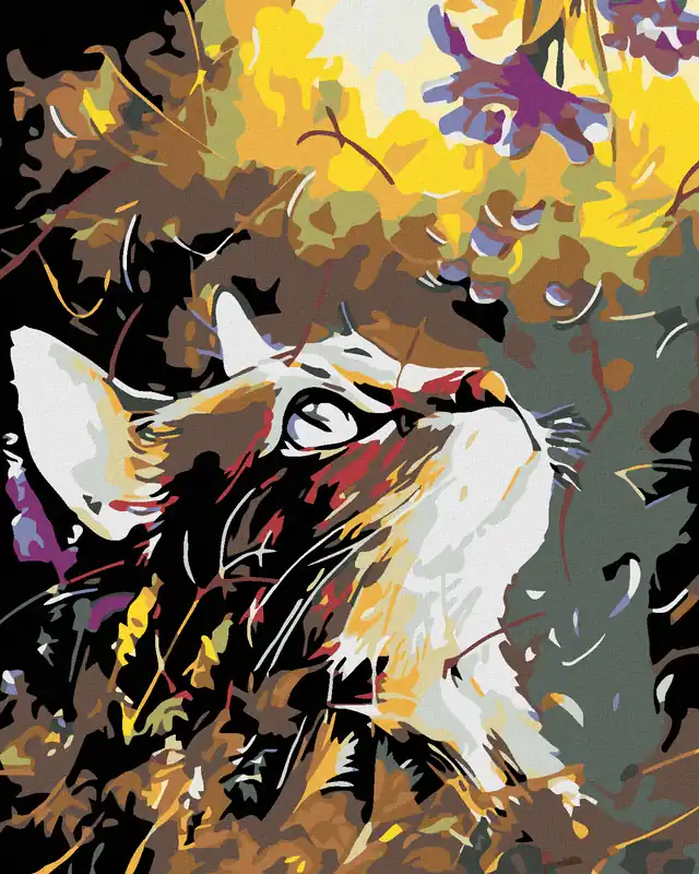 Diamond painting – KATZE IN WILDBLUMEN Saisonangebot