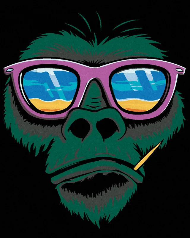 Diamond painting – AFFE UND SONNENBRILLE Jetzt Bestellen