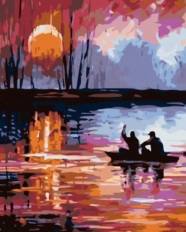 Diamond painting – SONNENUNTERGANG AM SEE Markenware