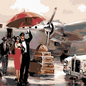 Neue Ware Diamond painting - VOR DEM ABFLUG