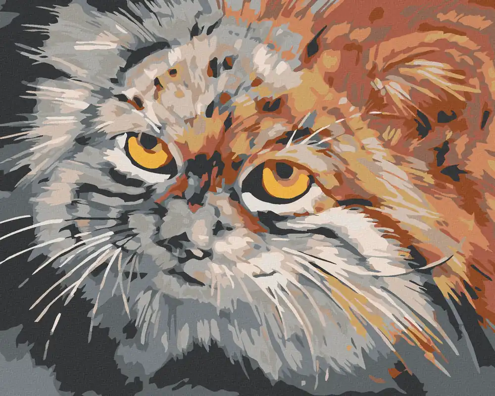Diamond painting – GRAUBRAUNE KATZE Top-Qualität