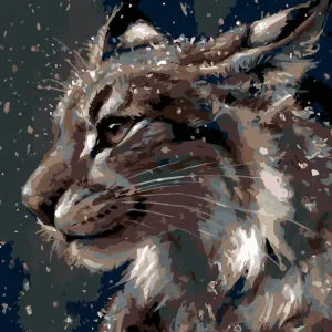 Diamond painting - LUCHS IM WINTER Heute Kaufen