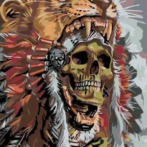 Diamond painting - HÄUPTLINGSTOTENKOPF Neu Im Sortiment