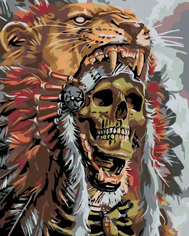 Diamond painting – HÄUPTLINGSTOTENKOPF Neu Im Sortiment