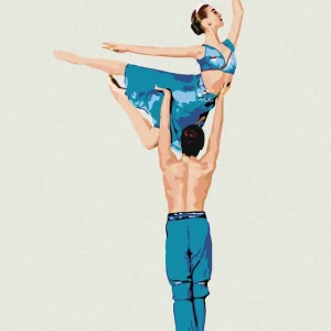 Diamond painting - TANZENDES BLAUES PAAR Großhandel